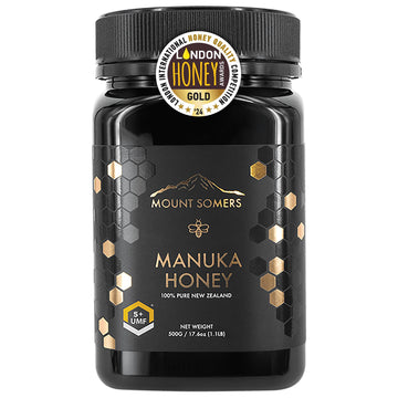 Mount Somers 100% Pure Premium Raw Manuka Honey - Umf 5+ / Mgo 83+ 17.6Oz (500G) Jar, Non Gmo New Zealand Manuka Honey, Genuine