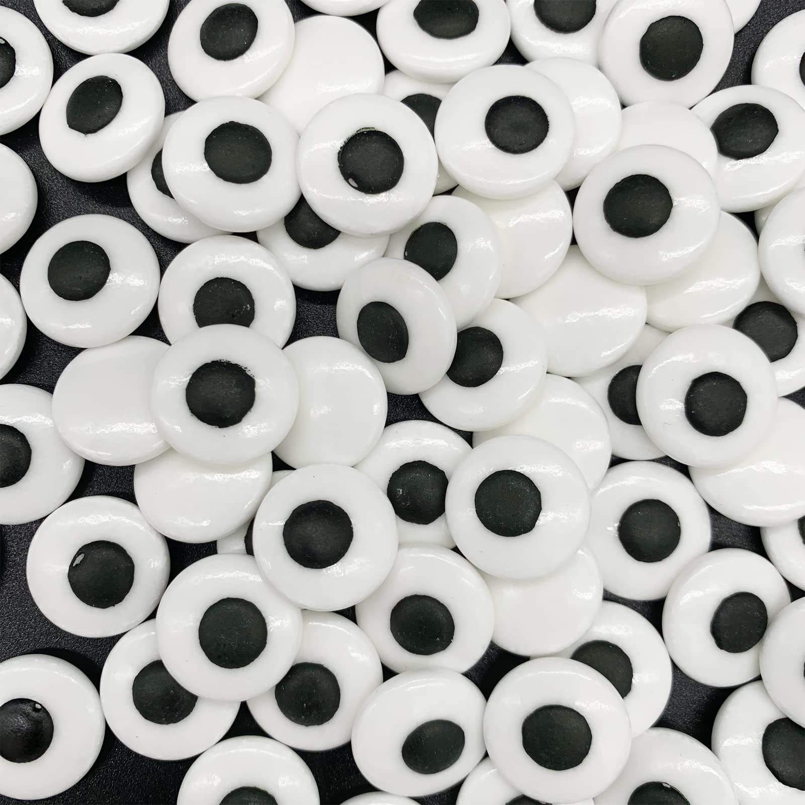 Weraru Big Candy Eyeballs Eye Ball Sweets Cake Cupcake Toppers Cookie Dessert Sprinkles Decorations for Christmas Birthday Party