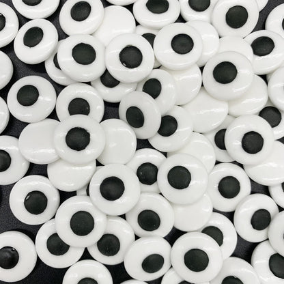 Weraru Big Candy Eyeballs Eye Ball Sweets Cake Cupcake Toppers Cookie Dessert Sprinkles Decorations for Christmas Birthday Party
