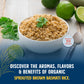 Lundberg Basmati Rice, Organic Sprouted Brown Long Grain Rice - Nutty & Nutritious Brown Rice Grown in California, Ready to Eat