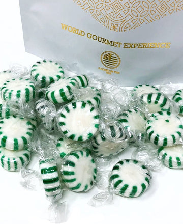 Sweetgourmet Sugar-Free Spearmint Starlight Bulk Arcor Hard Candy | 2 Pounds