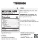 Bulkdietary products Trehalose Powder - Natural Sweetener, Vegan, Gluten Free, 1kg (2.2 lbs), Model TREH1KG
