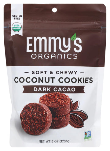 EMMYS Organic Dark Cacao Macaroons, 6 OZ