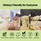 Hethstia Konjac Noodles Variety Pack - 10 Pack Shirataki Noodle With Fettuccine, Angel Hair, Spaghetti, And Rice Shapes, Keto, V