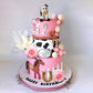 JeVenis Boho Horse Cake Decoration, Plastic Cowgirl Cake Topper, Small, White