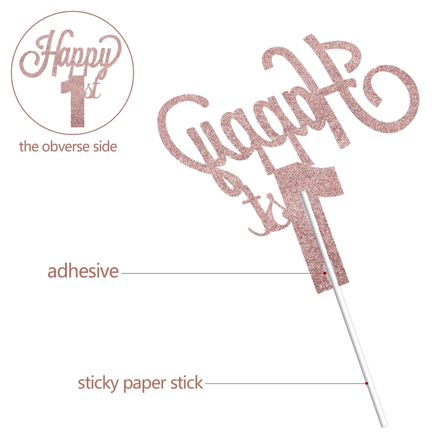Lingteer Happy 69Th Birthday Cake Topper - Cheers To 69Th Birthday 69 Years Old Birthday Party Cake Decorations Sign.