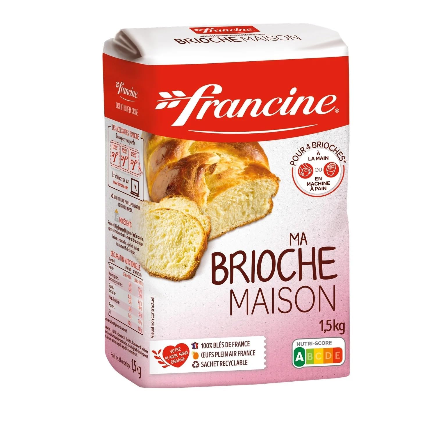 Francine Ma Brioche Maison - French Brioche Bread Flour, 52oz