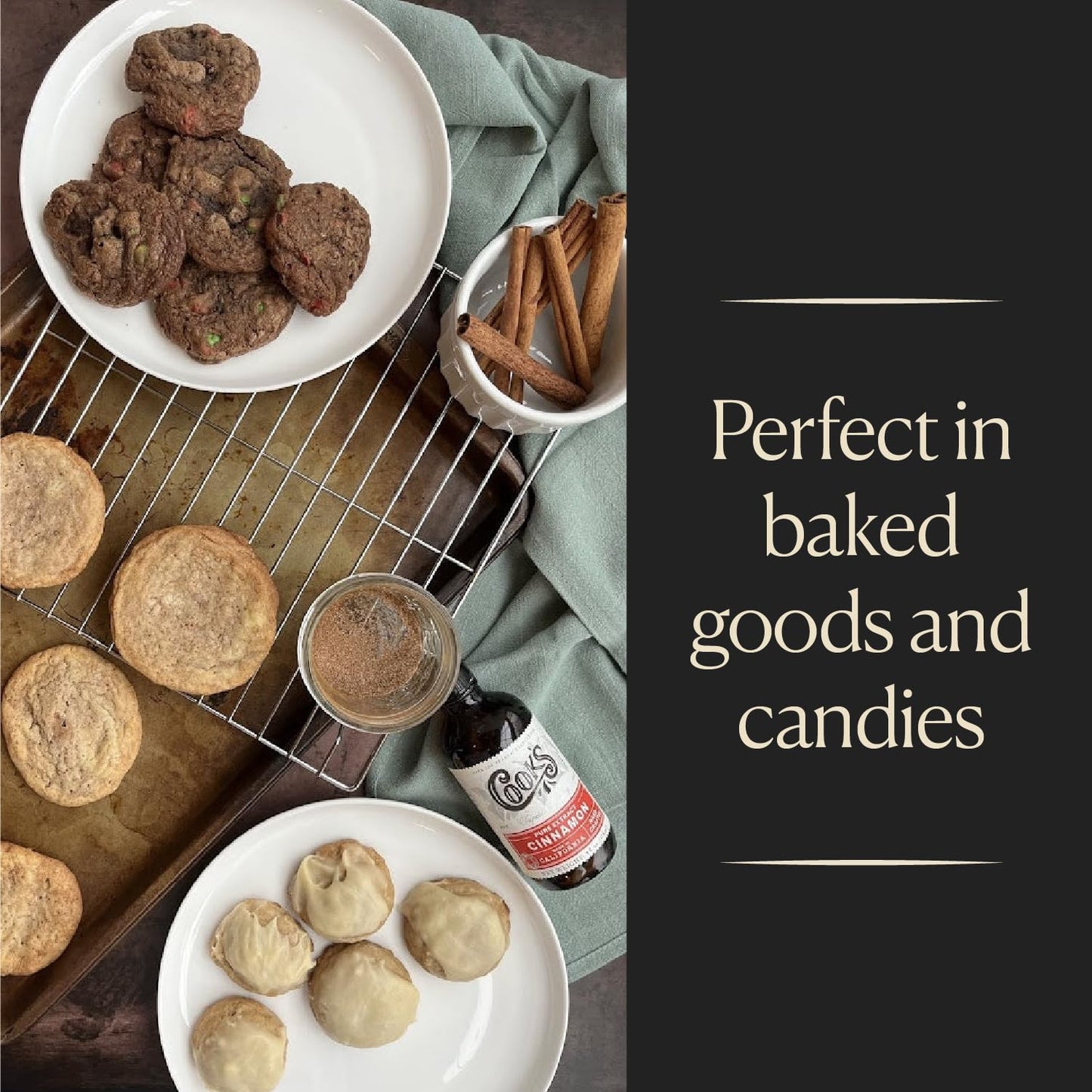 COOKS Pure Ceylon Cinnamon Extract, All Natural, 8 Fl Oz