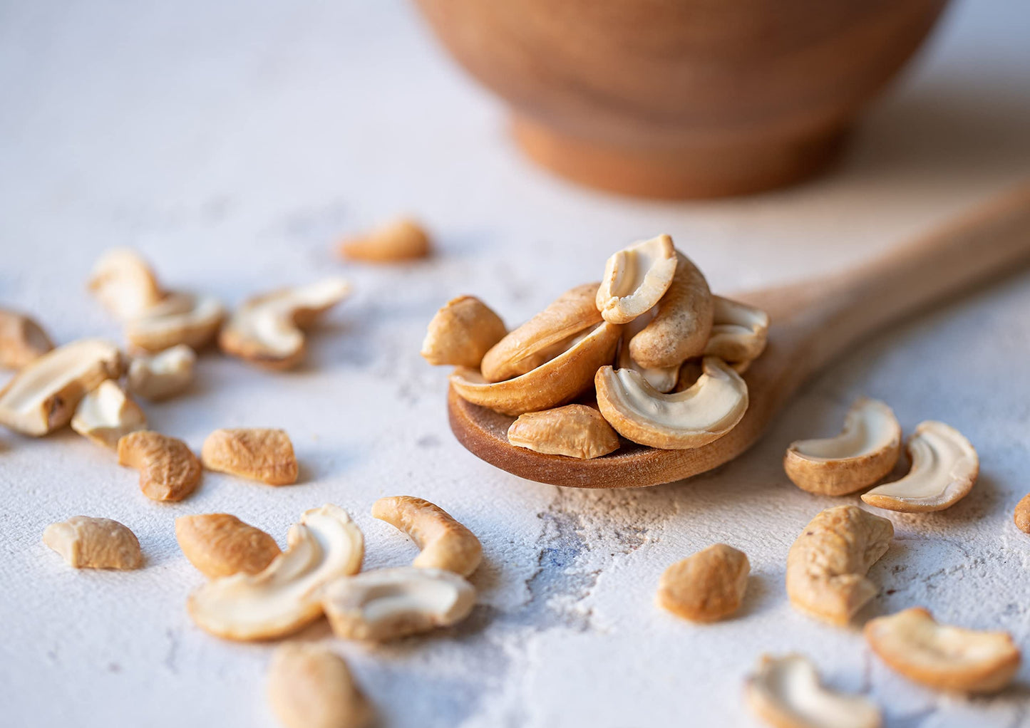 Food to Live Dry Roasted Cashew Pieces, Lightly Salted, Vegan Snack, 1 Pound
