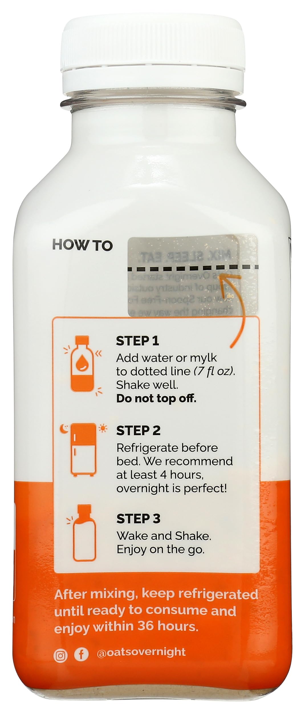 Oats Overnight Peanut Butter Crunch Overnight Oats Shake, 2.2 OZ