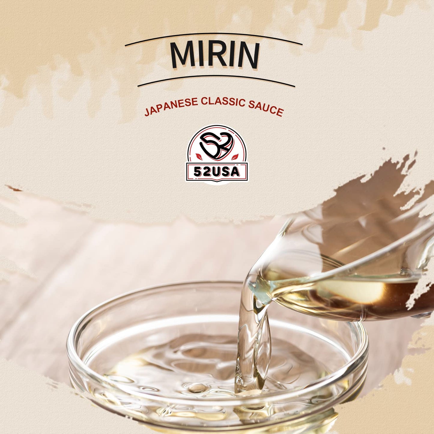 52USA Mirin Cooking Wine 16.9 FL OZ X2  Red Rice Cooking Wine & Seasoning Homemade Sauces  Marinades  Glazes  Salad Dressings  Sushi Rice  Ramen Noodles