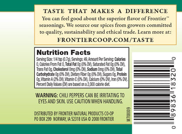 Frontier Co-Op Ground Red Cayenne Chili Pepper 15,000 Hu, 1.2 Ounce Bottle, Turn Up The Heat In Your Ethnic Recipes, Kosher