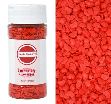 Mystic Sprinkles Valentine's Day Sprinkle Mixes (Pucker Up Confetti 2.6oz)