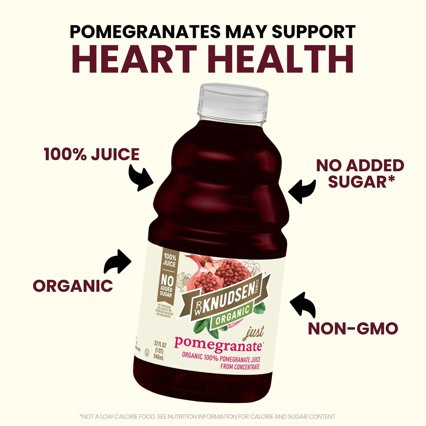 R.W. Knudsen Organic Pomegranate Juice From Concentrate, 32 Fl Oz (Pack Of 1)