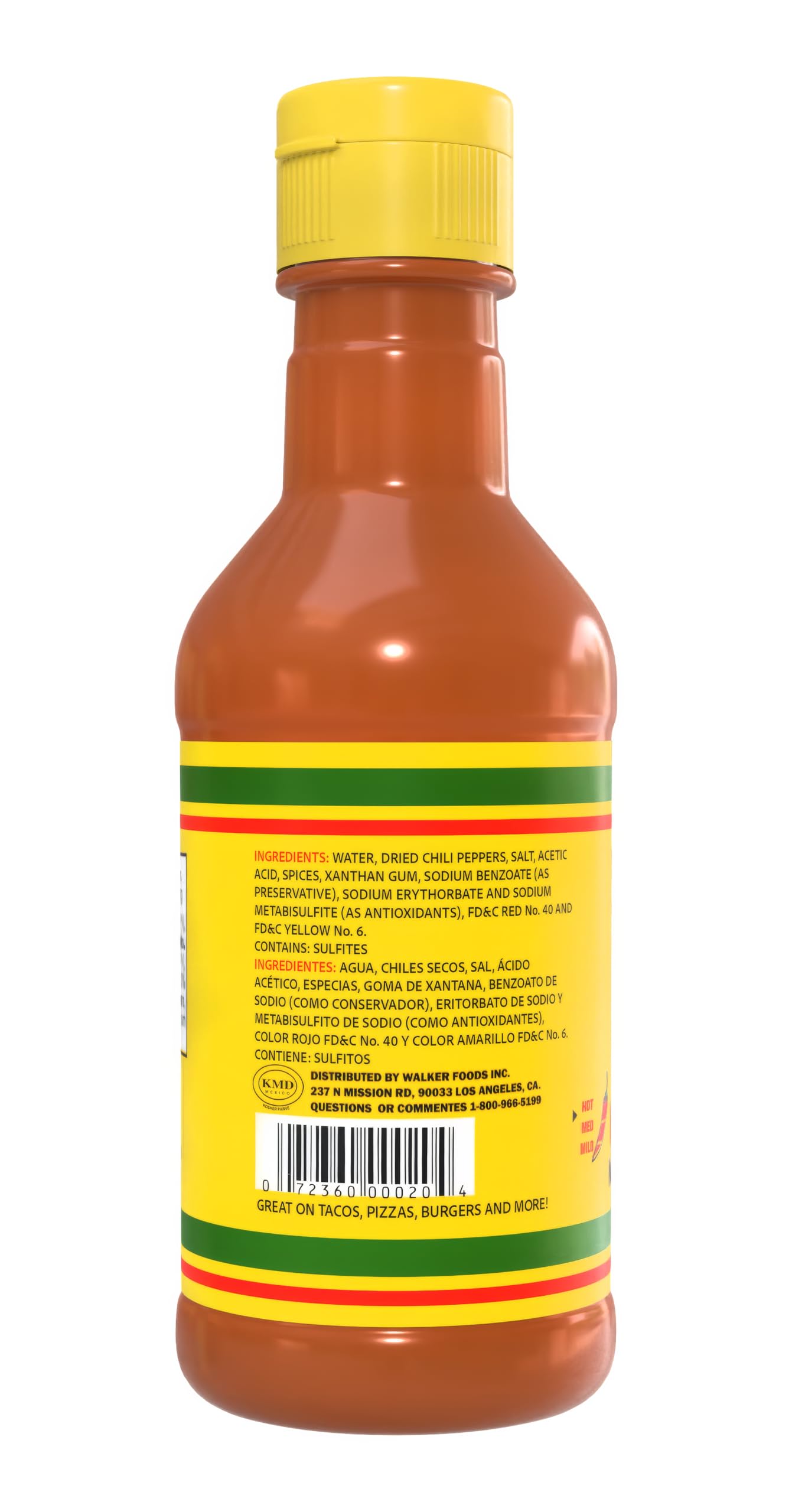 El Pato Hot Sauce Authentic Mexican Salsa Picante Red Spicy Sauce, 12 Fl Oz