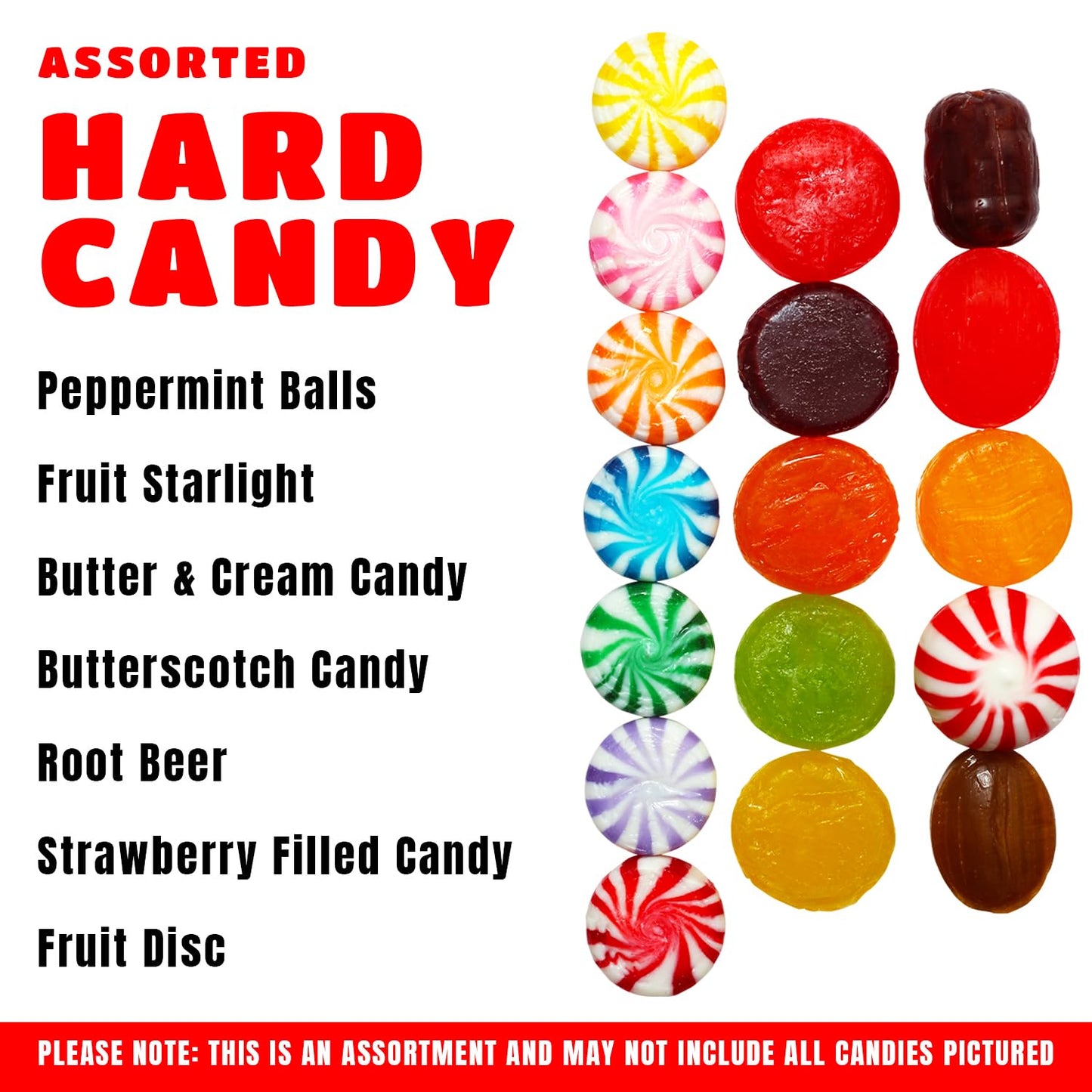 Bulk Halloween Hard Candy - 4 Pounds - Hard Candy Individually Wrapped - Office Candy - Bulk Candy Variety Pack - Classic Hard C