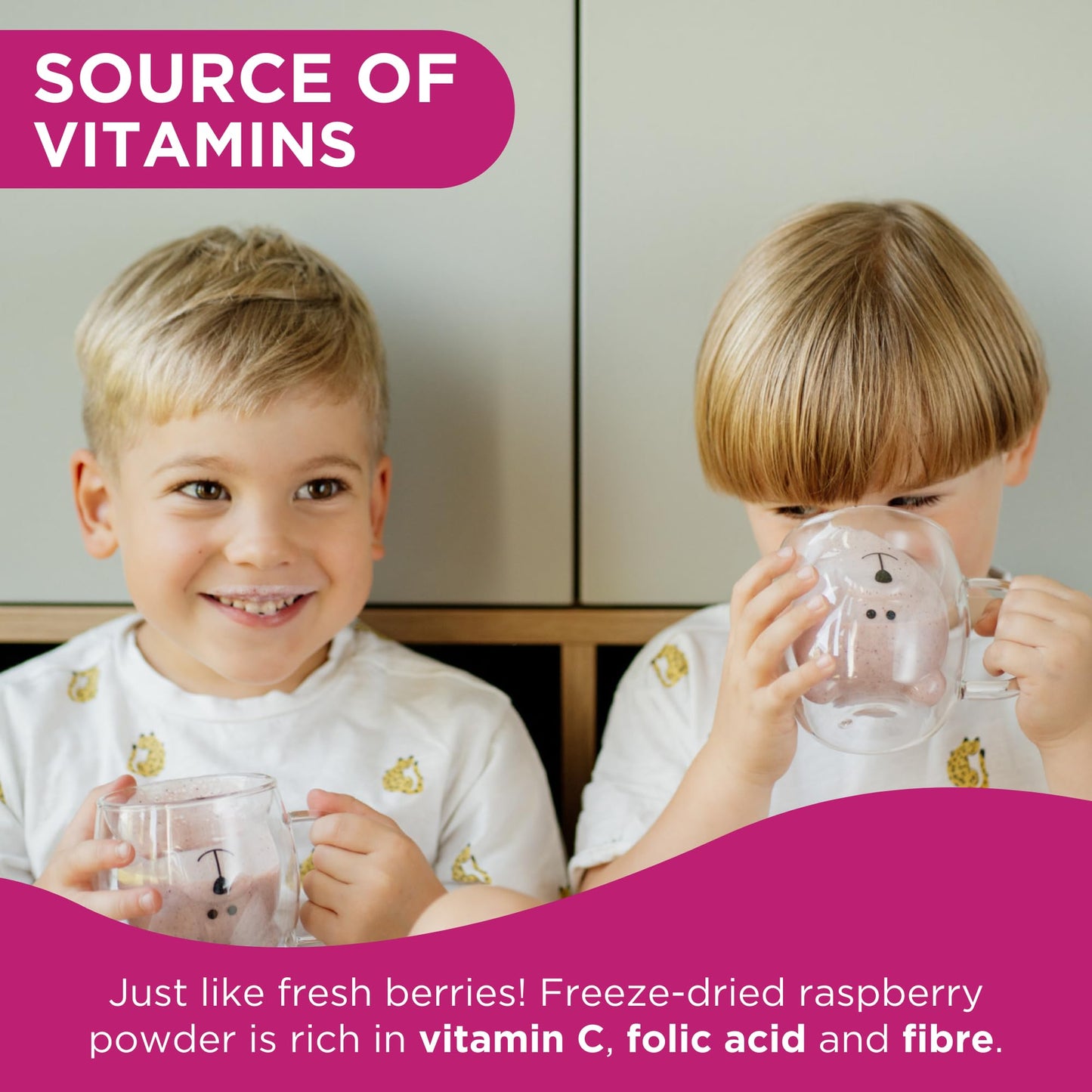 Summmer Freeze Dried Raspberry Powder for Baking - 1.76 Oz Sugar Free, 100% Natural Flavoring for Smoothies - Sustainably Grown,