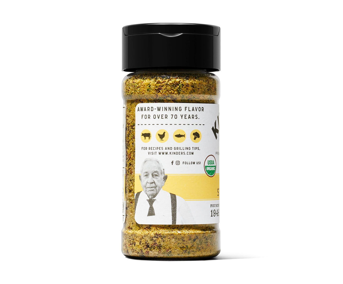 Kinder'S Organic Buttery Steakhouse Rub, Premium Quality Seasoning, Msg Free, Usda Certified Organic, 3 Oz