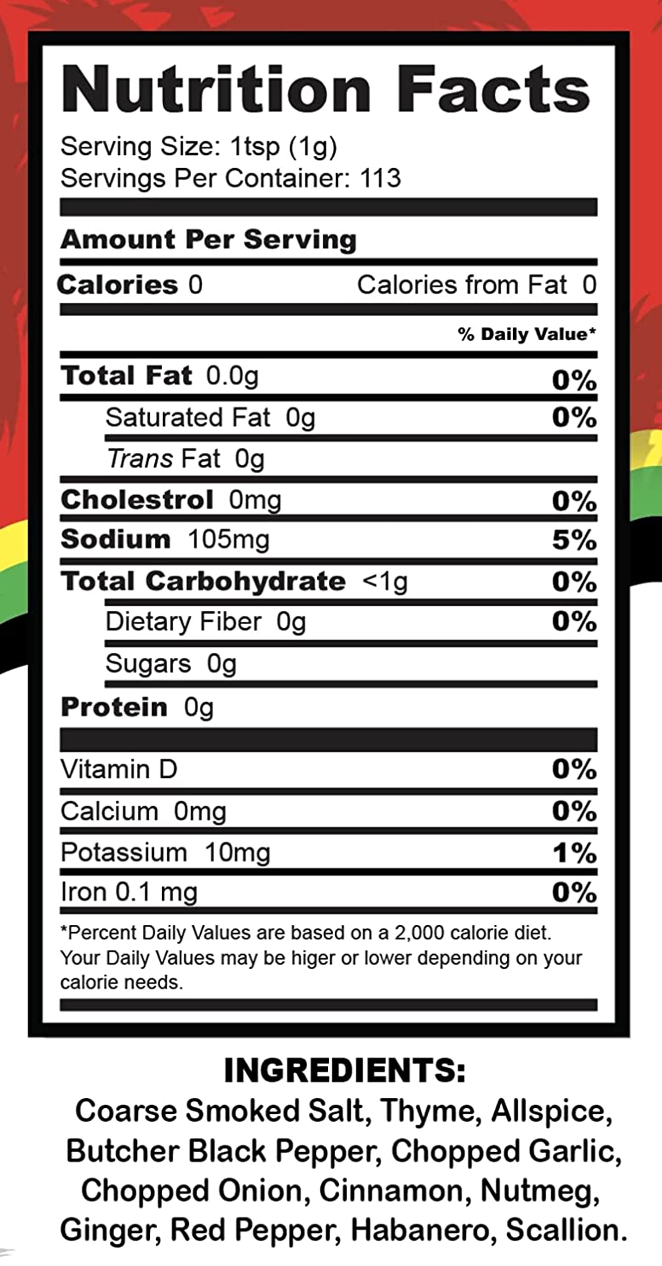 Caribbean Kitchen HOT Jerk Seasoning - 100% Authentic Jamaican Spice Blend, 4 Oz, Kosher, Low Sodium, Non-GMO, Gluten-Free, Vegan