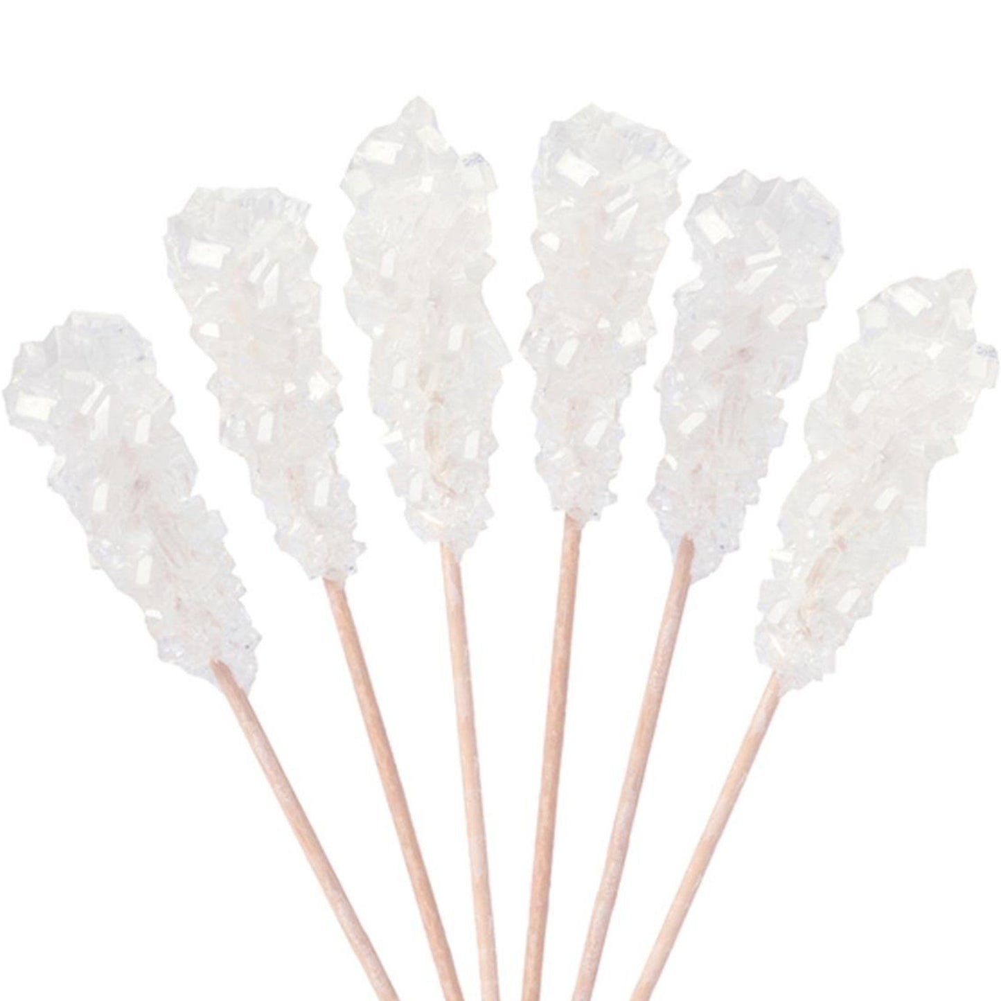 Dryden And Palmer Rock Candy Demitasse Sticks, White, Unwrapped, 100 Count For Coffee And Cocktails - Certified Kosher, Non Gmo,