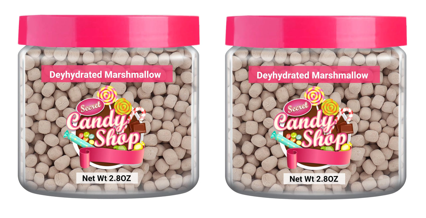 Candy Shop Premium Mini Dehydrated Marshmallows Bits (Pack Of 2, Chocolate)