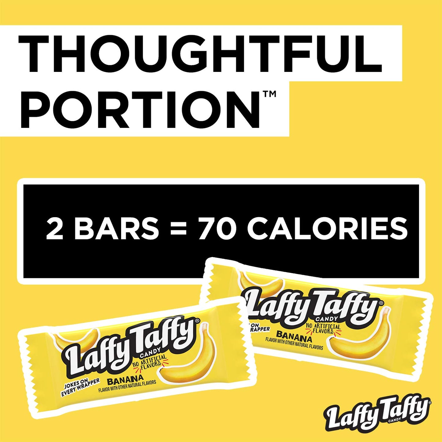 Laffy Taffy Candy, Banana Flavor, Individually Wrapped Candy (145 Pieces)