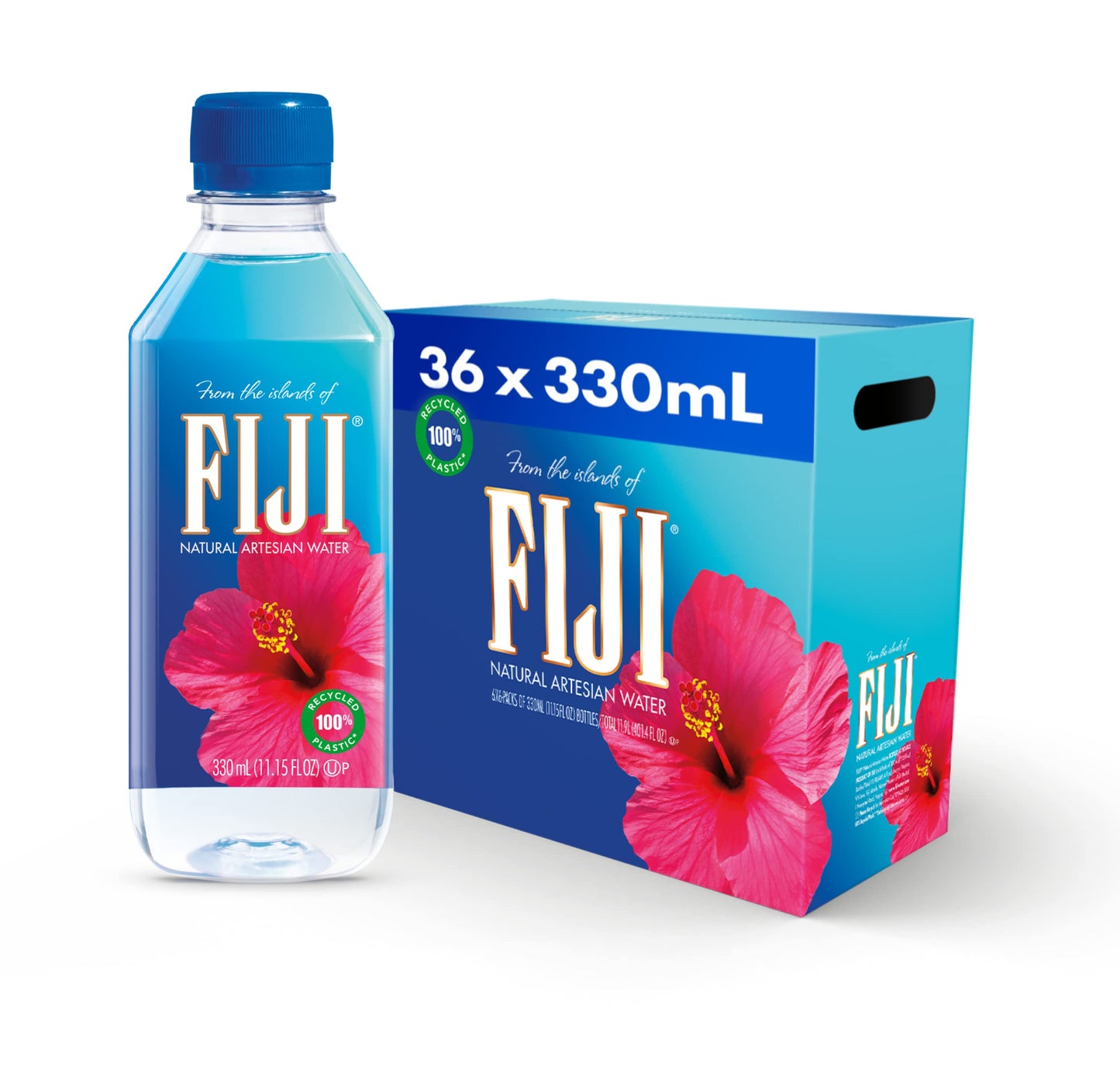 FIJI Natural Artesian Bottled Water, 11.15 Fl Oz, Pack of 36, Model 632565000630