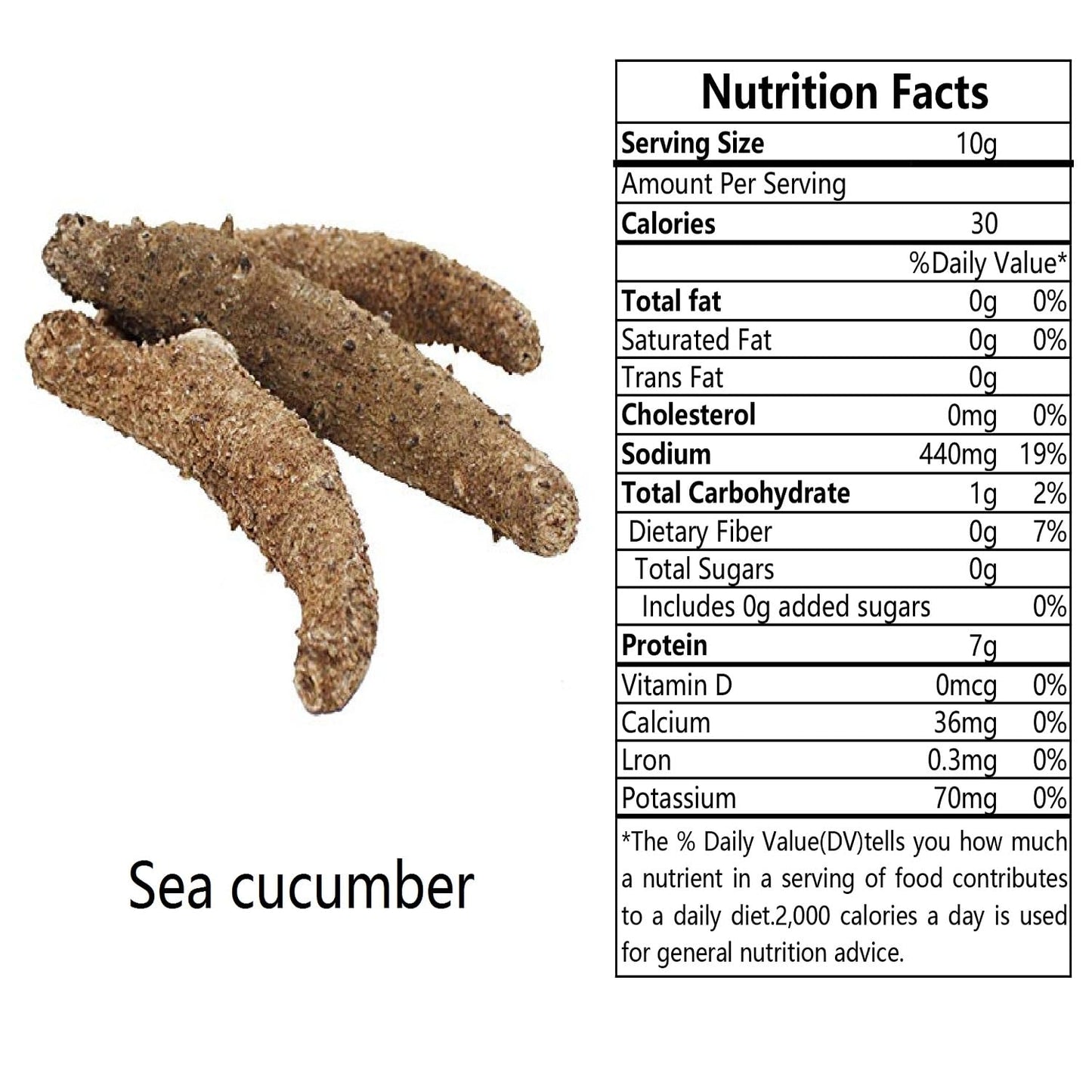 DABC OAK LAND Alaska Red Sea Cucumber, Grade AAAA, 16 oz, Sun Dried, Nutritious, Rich in Protein, Vitamins & Minerals, Medium Gift Bag
