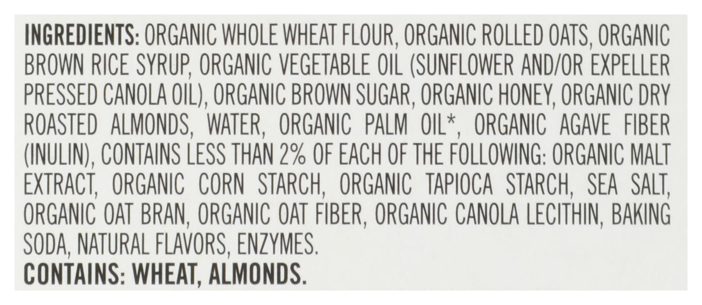 Daves reduceer Bread Organic Snack Bar, Oat-Rageous Honey Almond, 4 Count (Pack of 6), 22g Whole Grains, Non-GMO, Kosher