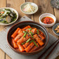 C OFood Garlic Tteokbokki  Gluten-Free Korean Rice Cakes  Authentic Spicy Korean Street Food Snack  Perfect with Cheese and Ramen Noodles  Ready to Eat  No MSG  No Corn Syrup  Pack of 2
