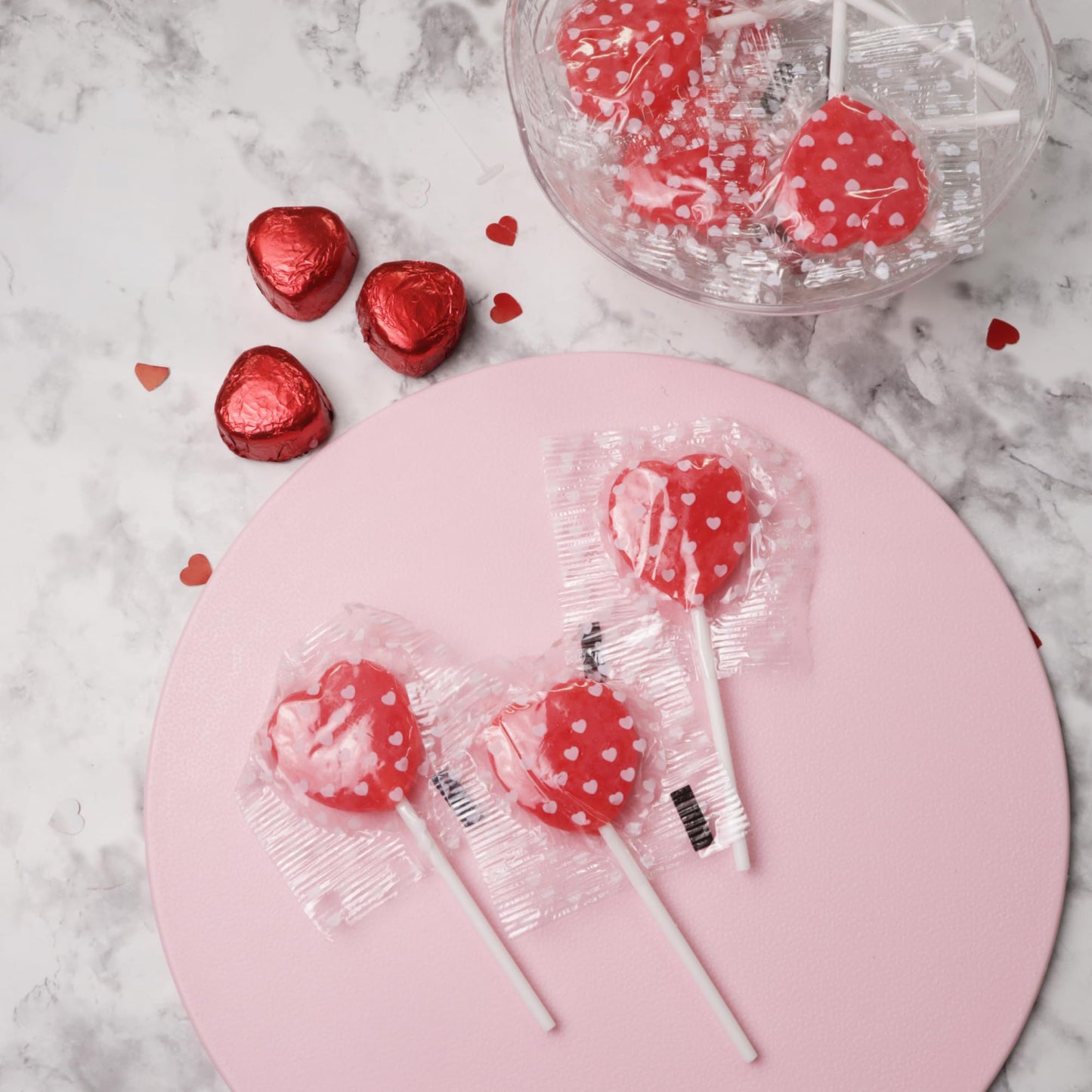 Alberts Heart Shaped Lollipops, Strawberry Flavored, Individually Wrapped, 14 Count, 6 Ounces