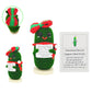 qyqkfly Emotional Pickled Desk Support Gift, Green Cotton, Model qq-cu-with chri bow, Ideal for Women, Friends, Easter, Birthday, Christmas