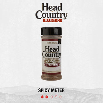 Head Country Bar-B-Q Championship Seasoning, Original, Gluten Free, MSG Free, 6 Ounce