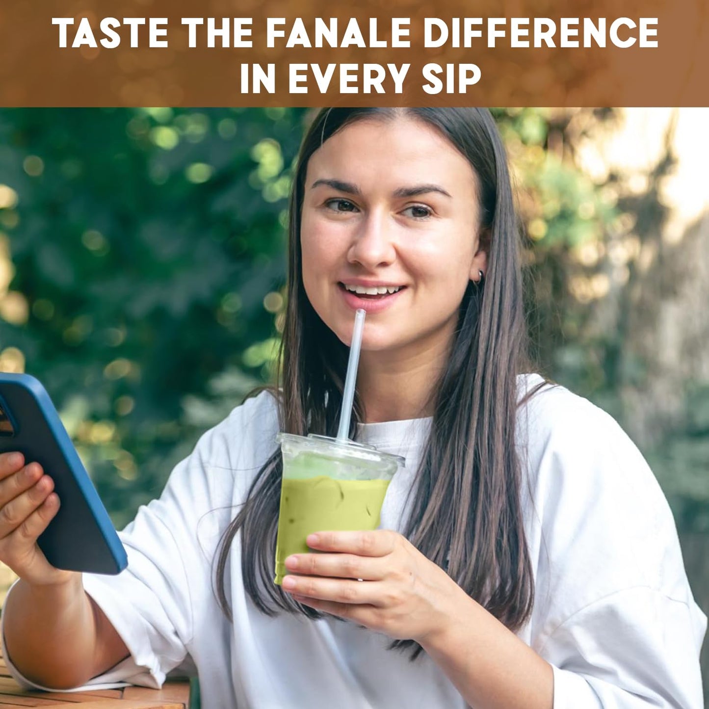 Fanale Premium Matcha Green Bubble Tea Flavoring Powder | Perfect For Baking, Smoothies, Desserts And Drinks | Instant Flavoring