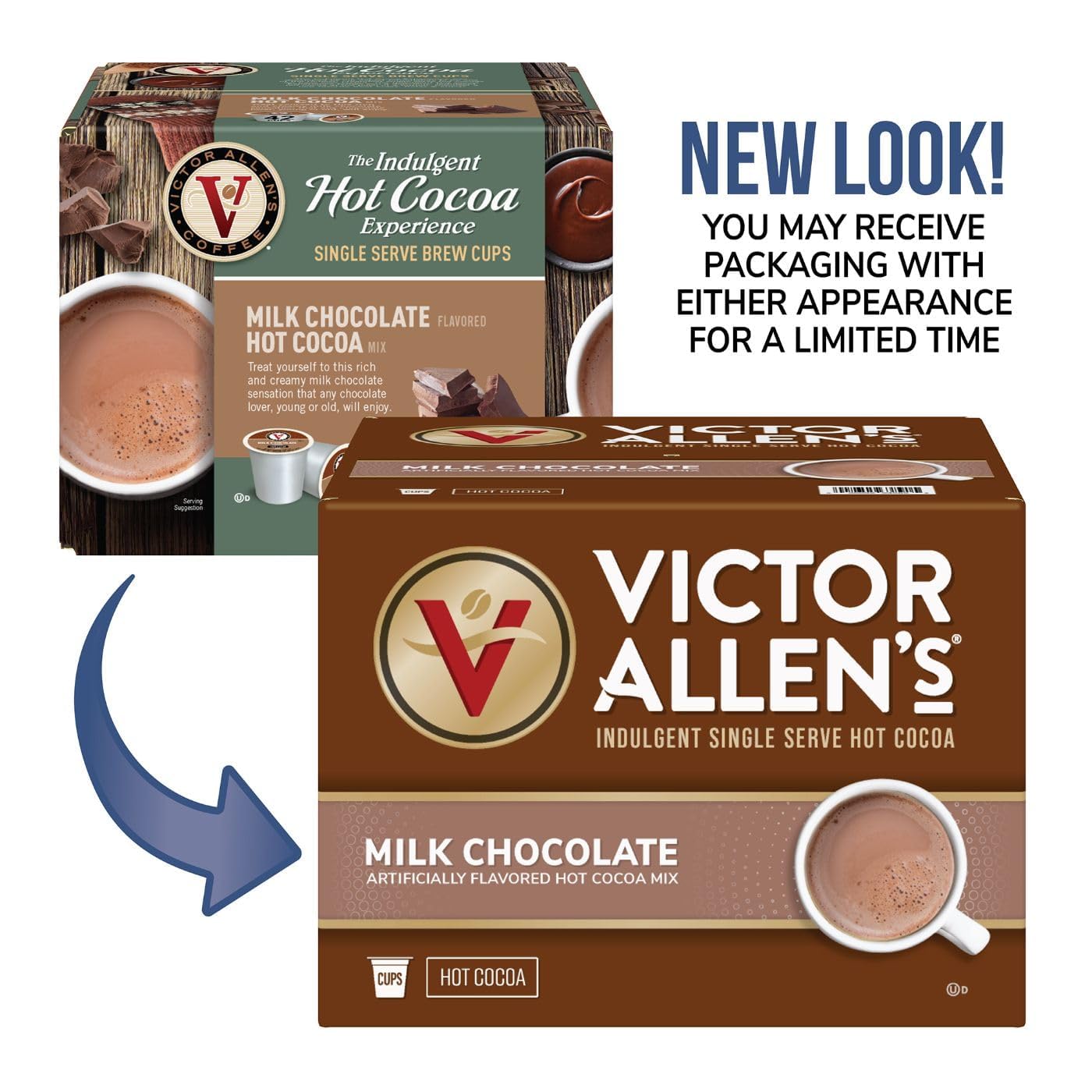 Victor Allens Coffee Hot Cocoa, 42 Count K-Cup Pods, Brown, Compatible with Keurig malt-inspired, Model WIS/170