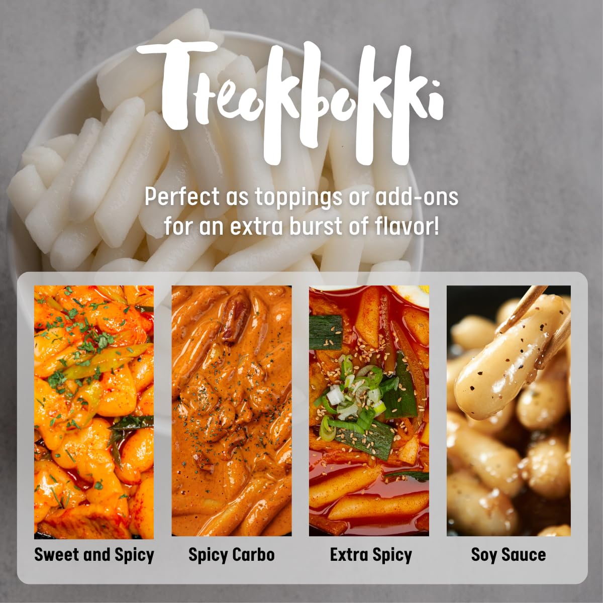 Korean Rice Cake Tteokbokki Stick - 2 Pack (3 Individual Package X 2 Pack) Vegan, Non-GMO, Gluten Free, Tteok Rice Cakes Food Pa