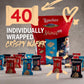 Loacker Minis Wafer Variety Pack, 30% Less Sugar, Assorted Cream Filled, 14.11 oz, 40 Individually Wrapped Snack Packs