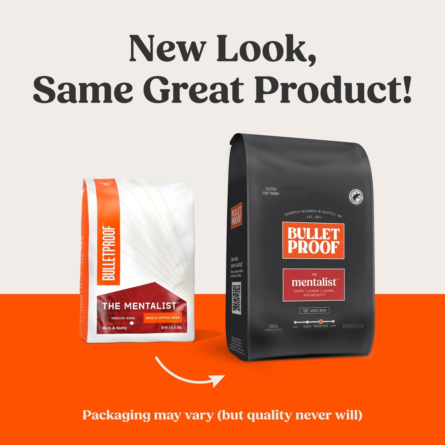 project pieceproof Medium-Dark Roast Whole Bean Coffee, 5 Pounds, 100% Arabica Beans, Clean Coffee, Model CDK01-00026