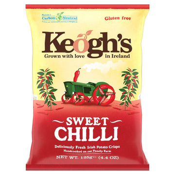 Keoghs Sweet Chilli Potato Crisps, 125G (4.4oz), Pack of 3