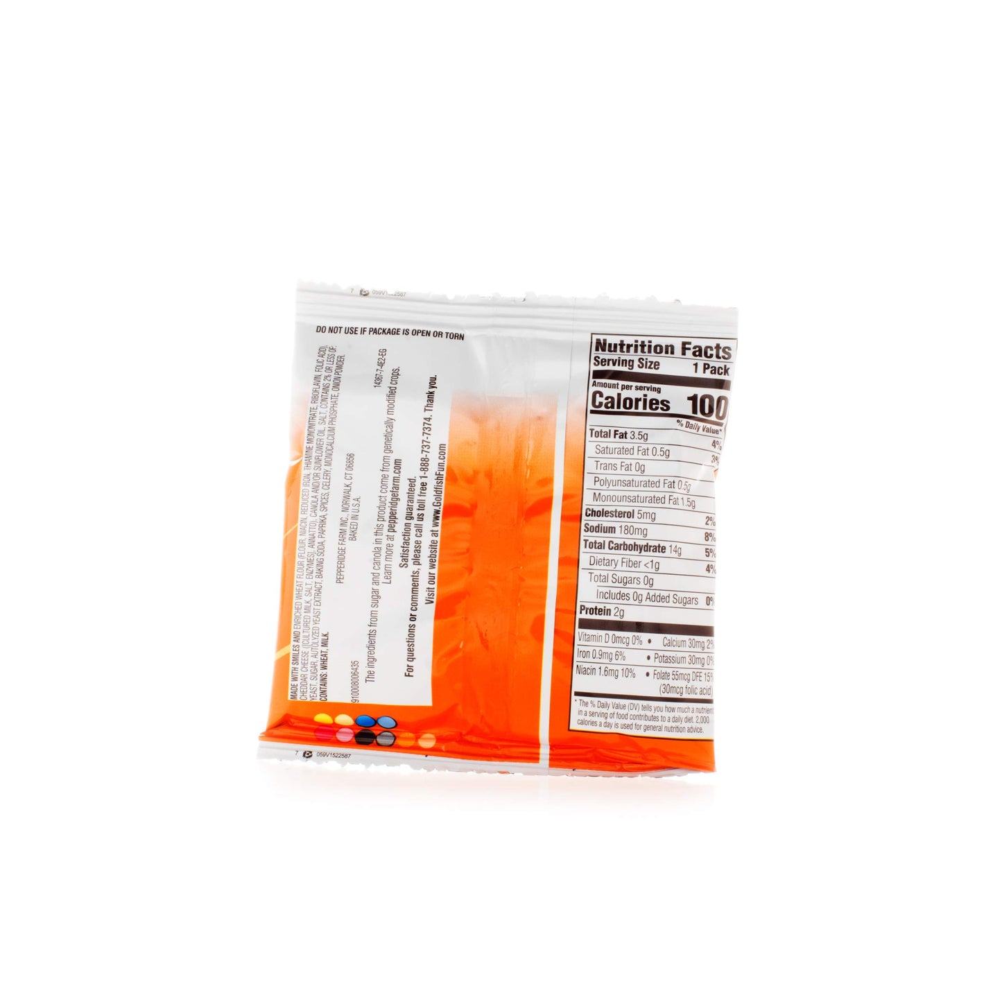 Goldfish Cheddar Cheese Baked Snack  ers, 0.75 Ounces, Pack of 300