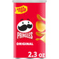 Pringles Potato Crisps Chips, Lunch Snacks, On-the-Go Snacks, Grab N Go, Original, 2.3oz Can (1 Can)
