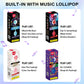 Amos Tastysounds Audio Singing Lollipop Candy - Fun Party Favor & Viral Treat For Easter, 4 Flavors (Strawberry, Blueberry, Cola