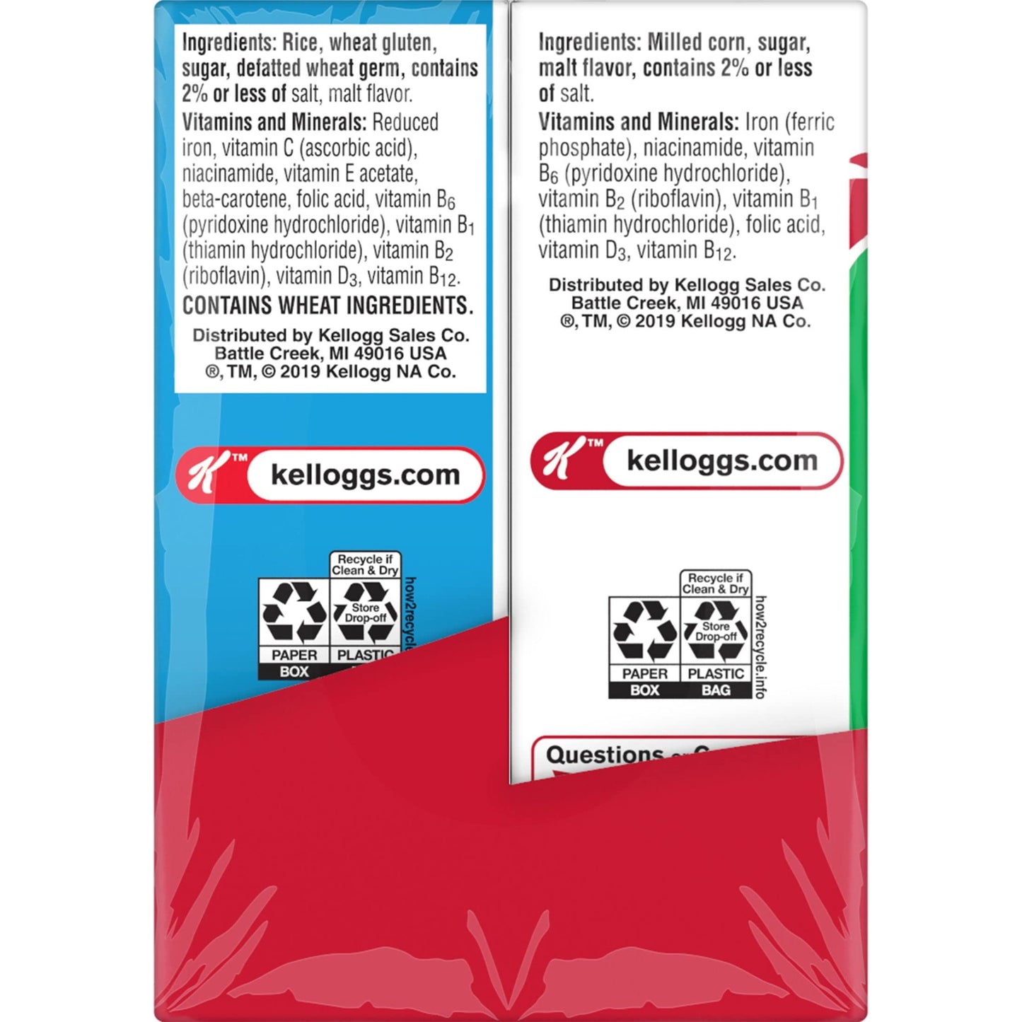 Kellogg s Cold Breakfast Cereal, Single Serve, Variety Pack, 10.94oz Tray (10 Boxes)