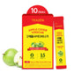 TEAZEN Apple Cider Vinegar Drink Powder Stick – 1500mg ACV, Sugar-Free, 10 Count (0.18 oz each), Model FDO00267