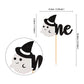 Ercadio 24 Pack Ghost One Cupcake Toppers Glitter Halloween Baby Ghost Cupcake Picks Ghost 1St Cupcake Decors Ghost One Cupcake