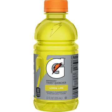 Gatorade Thirst Quencher, Lemon-Lime, 12 Fl Oz, Pack Of 24