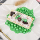Green Sprinkles For Cake Decorating, 120G/4.23Oz Edible Green Pearl Sprinkles Mix, Sugar Candy Pearls For Baking, Cookie Decorat