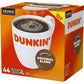 Dunkin Donuts Original Blend Coffee K-Cup Pods Medium Roast, 44 Count, Coffee