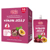 Volo Vero Konjac Jelly Squeeze Pouch Passion Fruit Flavor, Low Calories (3 Kcal), 10 Packs, Gluten Free & Vegan, 0 Sugar, Keto, Low Carb, Drinkable Vitamin C Healthy Snacks, Holiday Gifts