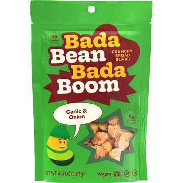 Bada Bean Bada Boom - Plant-Based Protein, Gluten Free, Vegan, Crunchy Roasted Broad (Fava) Bean Snacks, 110 Calories Per Servin